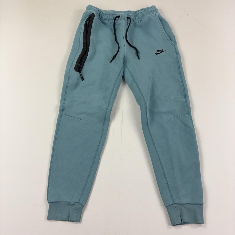 Nike Sweatpants Mens Medium Blue Fleece Joggers Zip Pocket Athletic FB8002-464
